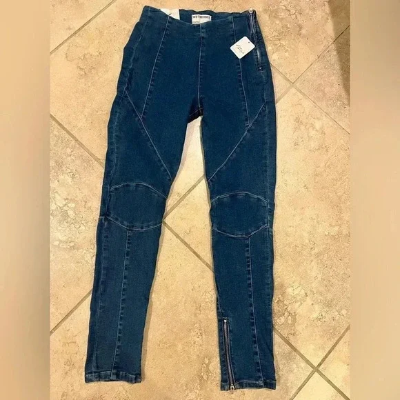 Free People Bella Moto Skinny Jeans Size 25 NWT - Picture 8 of 11